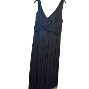 Davids bridal bridesmaid dress prom semi formal style F15933 Black Size 22